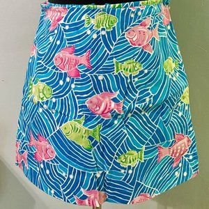 Bamboo Traders Blue Waves Tropical Fish Skort